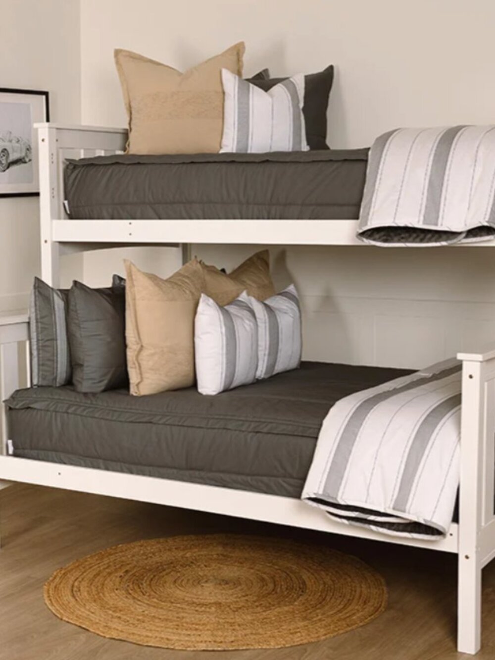 Pair of Beddy’s Original Twin Bedding Sets – Gray